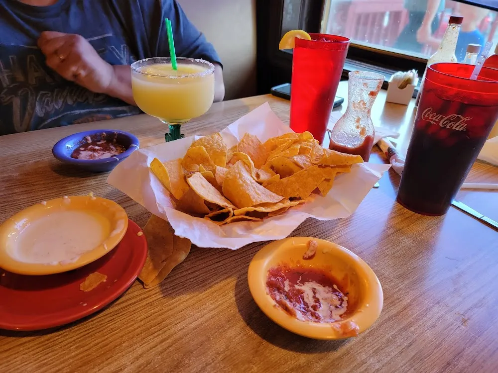 Chips and Salsa with a Margarita